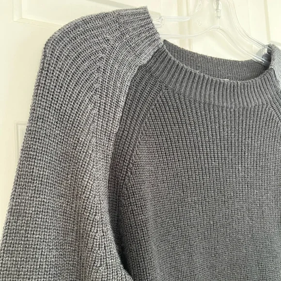 SOLD 💟 Eileen Fisher Merino Rib Box-Top Knit Regenerative Wool Sweater Size XS - Picture 6 of 12